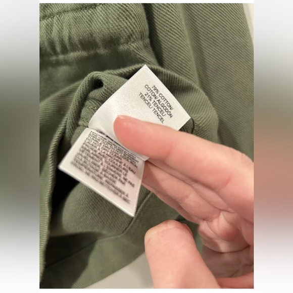 NWT Lucky Brand Cotton Olive Green Cinched Utility Jacket Women’s Size M - Picture 12 of 16